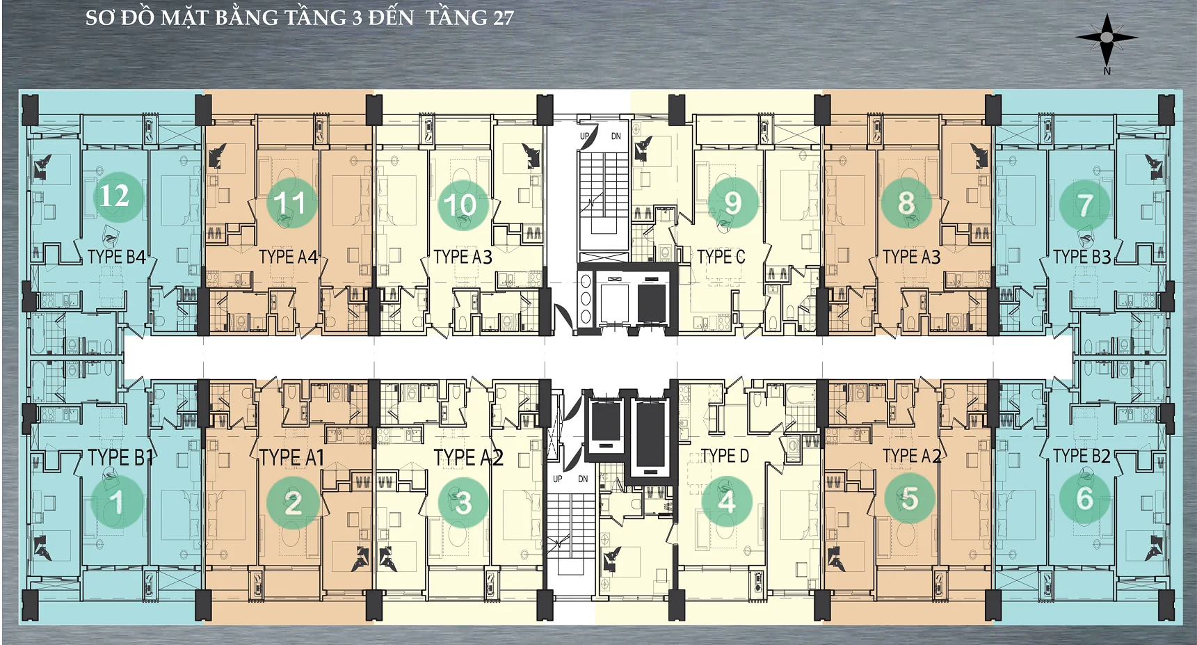 Mặt bằng tầng 3 - 27
