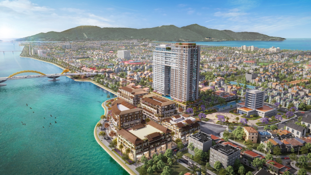 Phối cảnh dự án Sun Ponte Residence Da Nang - Căn hộ view cầu Rồng