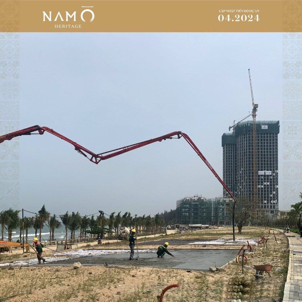 Công trường dự án resort Nam Ô Heritage Đà Nẵng