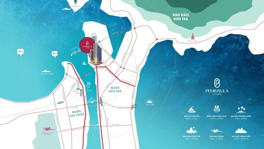 Vị trí dự án Peninsula Da Nang