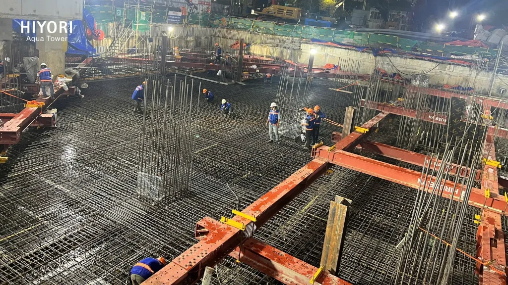 Hiyori Aqua Tower cap nhat tien do xay dung du an can ho hiyori aqua tower thang 9 2025 2