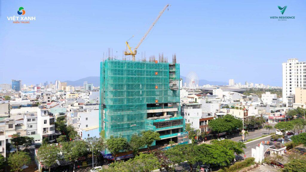 Cập nhật tiến độ xây dựng dự án Vista Residence (Da Nang Gold Tower) tháng 2 năm 2025 - Ảnh 2