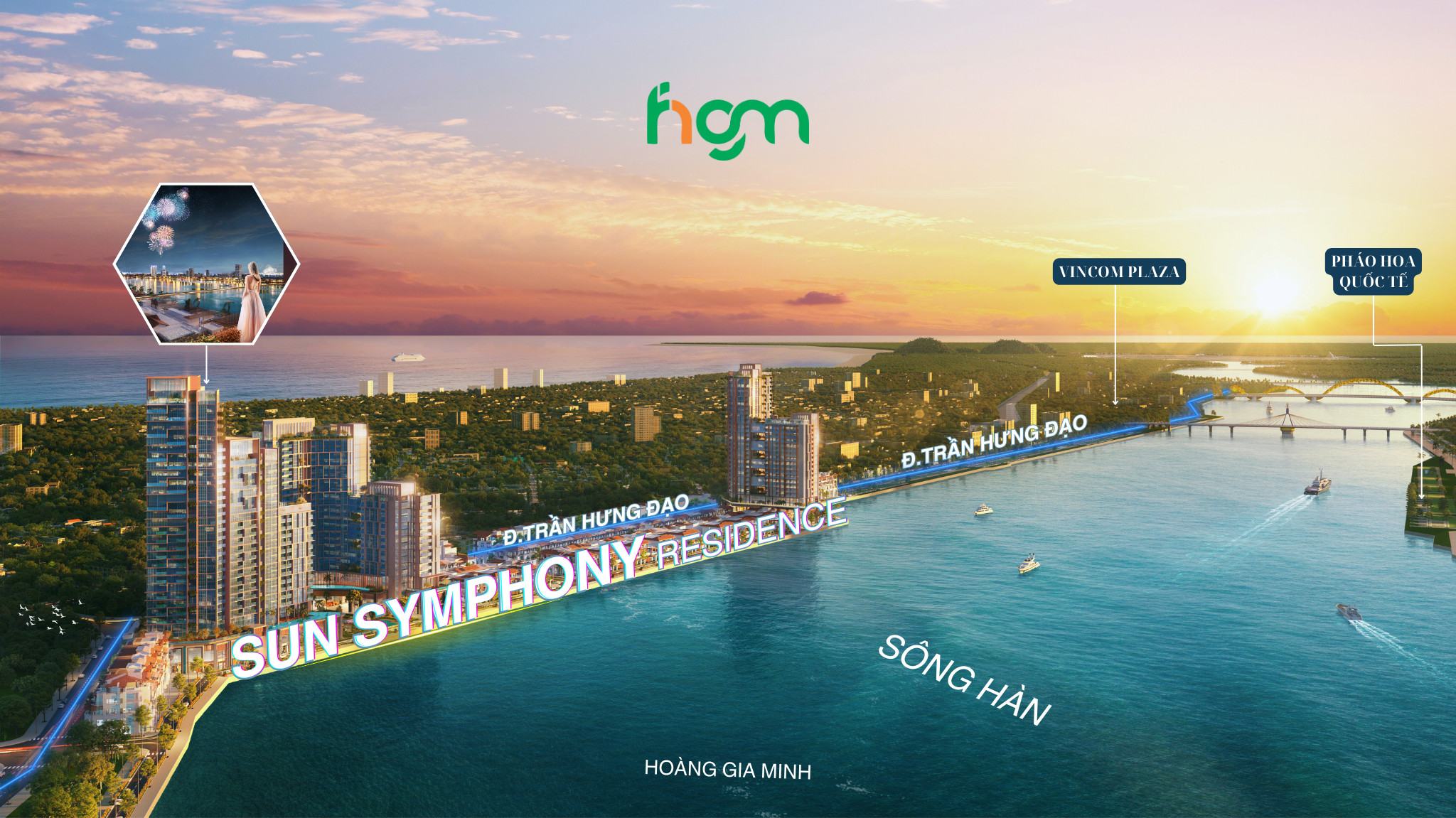 Vị trí dự án Sun Symphony Residence Đà Nẵng