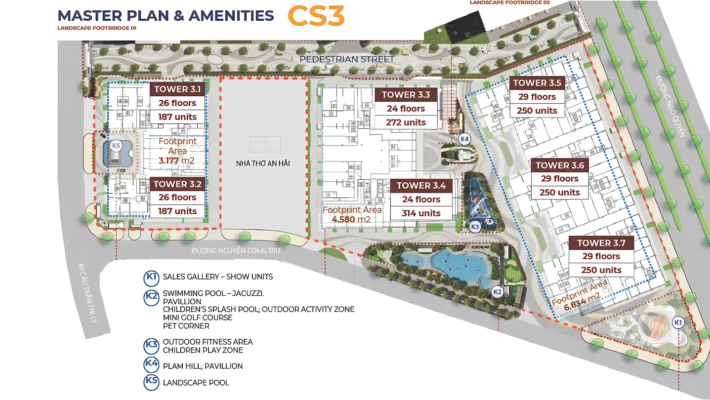 Tổng mặt bằng dự án căn hộ Capital Square 3