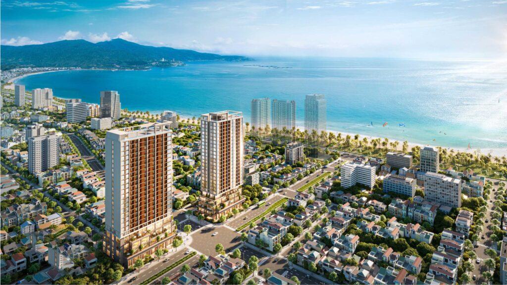 Phối cảnh dự án Sun Costa Residence (Tháp đôi Vương Thừa Vũ) Đà Nẵng