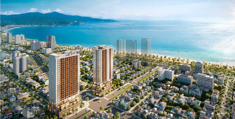 Phối cảnh dự án Sun Costa Residence (Tháp đôi Vương Thừa Vũ) Đà Nẵng