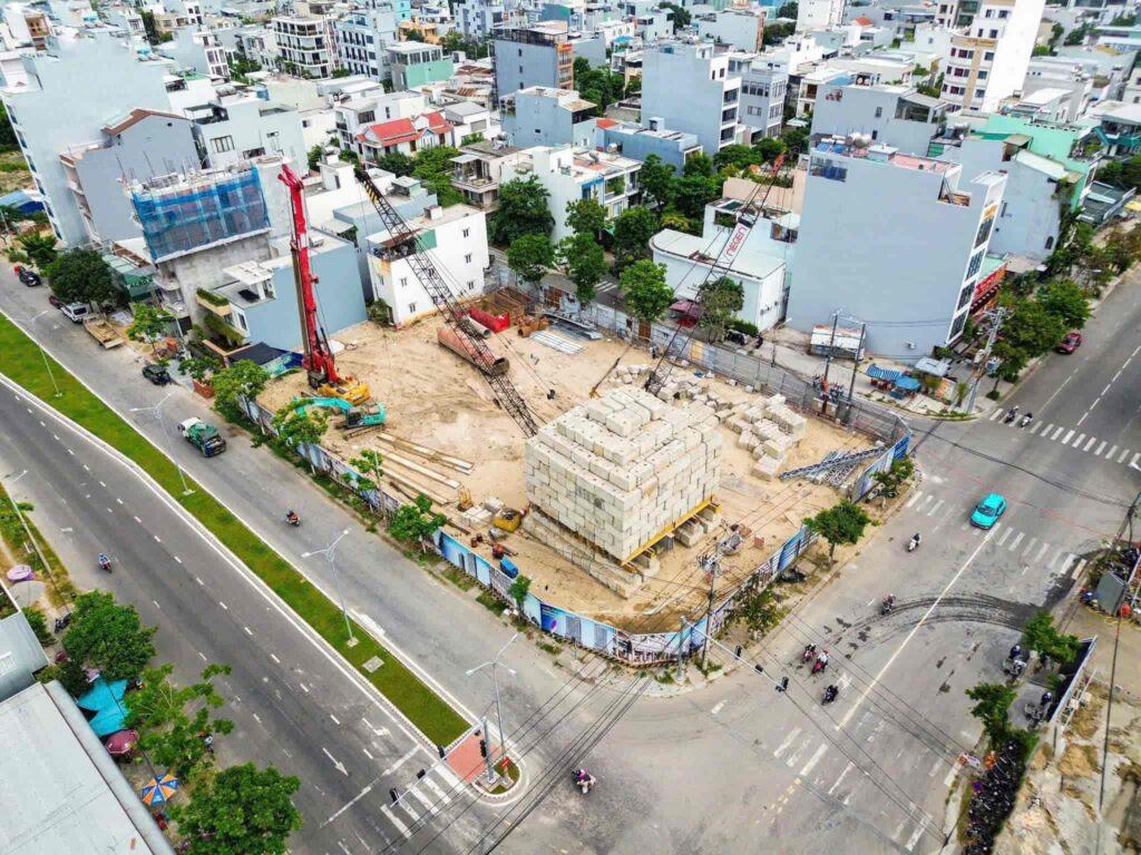Tiến độ thực tế dự án Sun Costa Residence tháp C1 dự án Vương Thừa Vũ Đà Nẵng