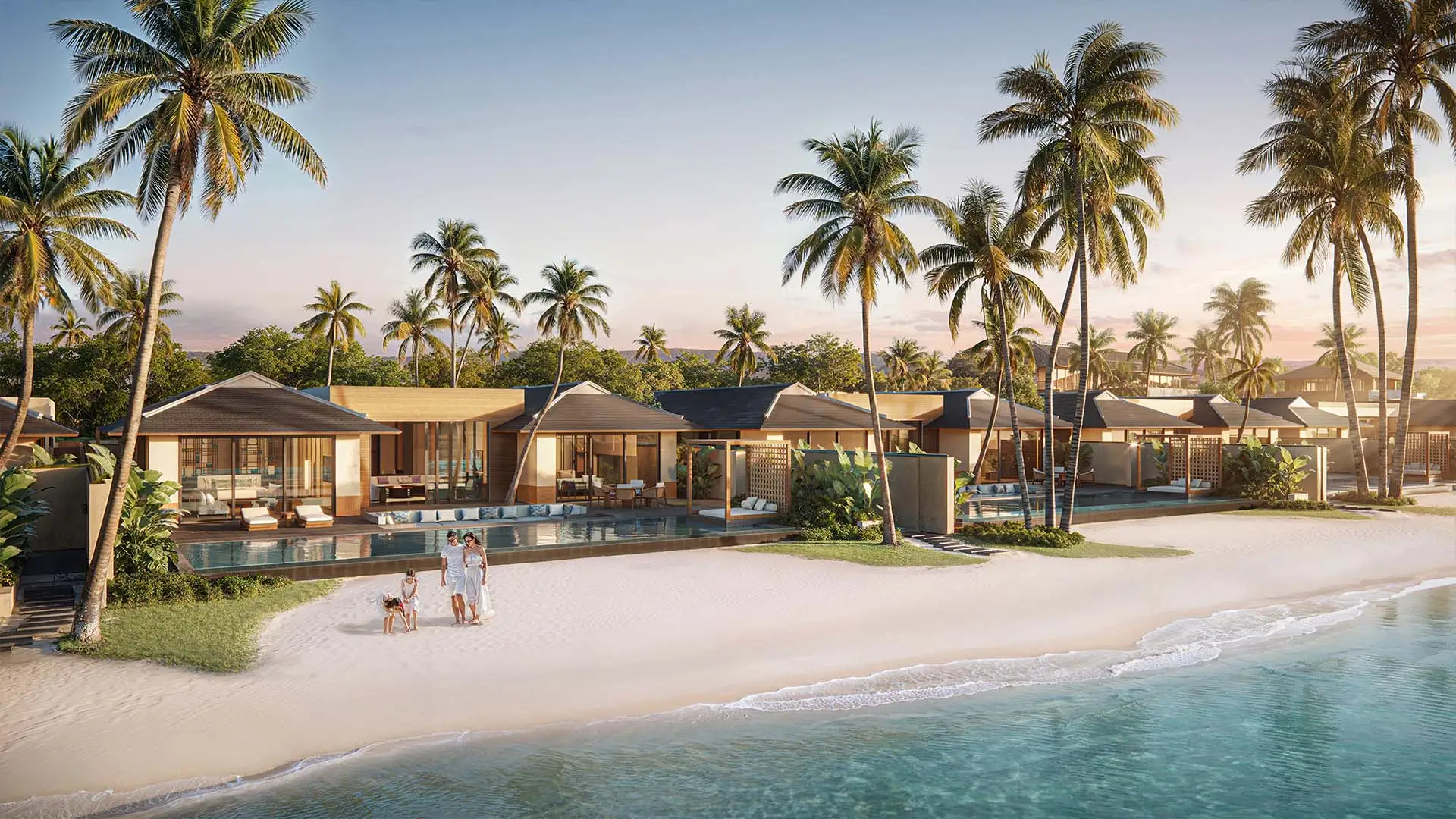Phối cảnh dự án biệt thự trực diện biển Mandarin Oriental Đà Nẵng