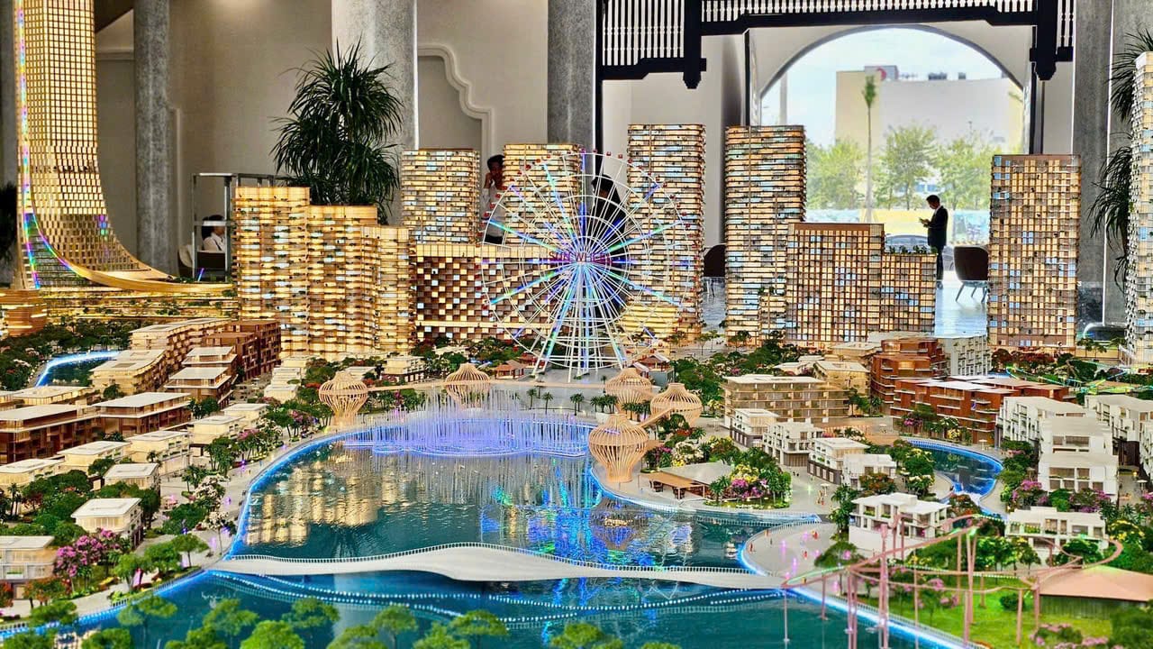 Sa bàn tổng thể dự án Danang Downtown tại địa chỉ 01 Phan Đăng Lưu - Đà Nẵng