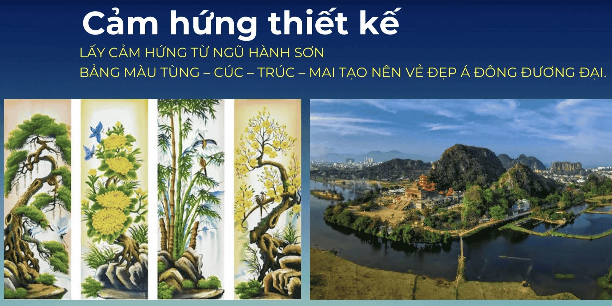 Thiết kế 4 tòa Tùng Cúc Trúc Mai - dự án Sun FourS Tower Đà Nẵng