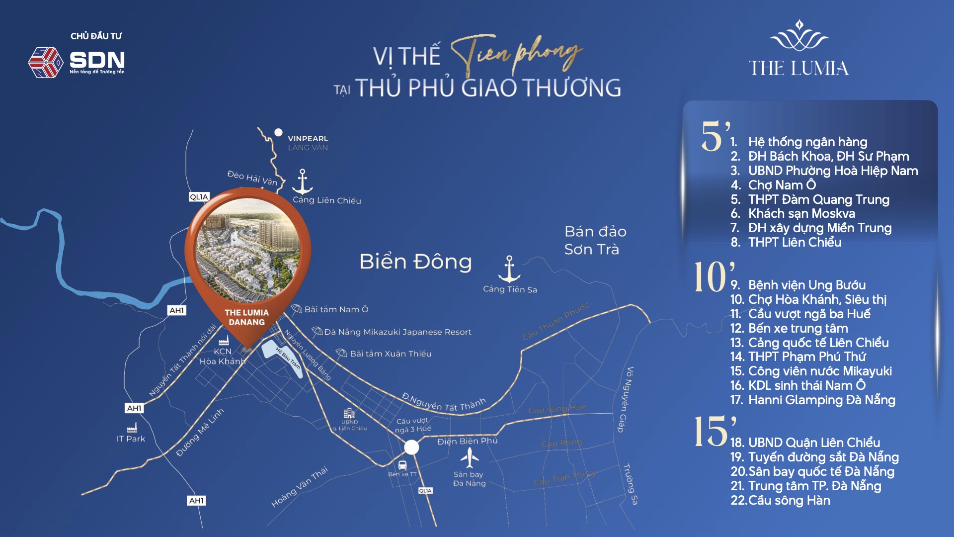 Vị trí dự án The Lumia Da Nang